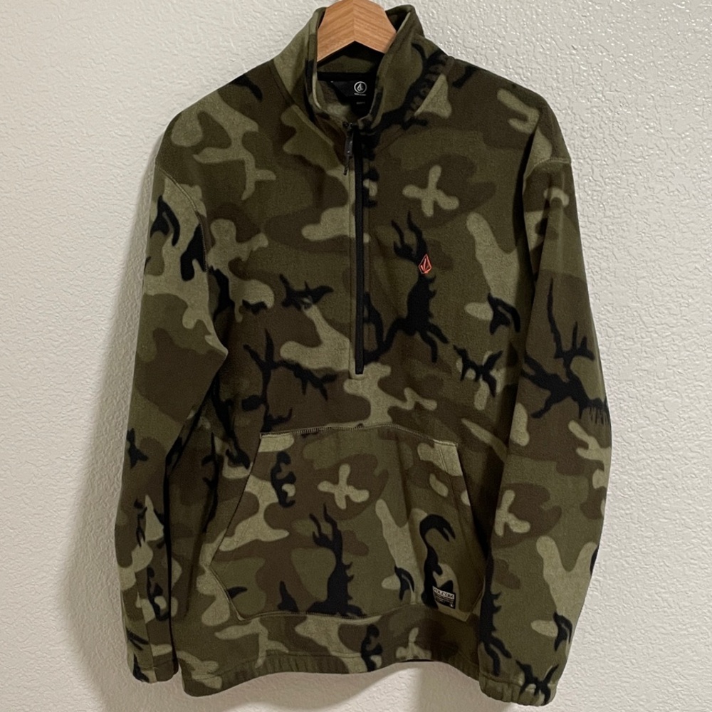 Volcom Camouflage Fleece Pullover